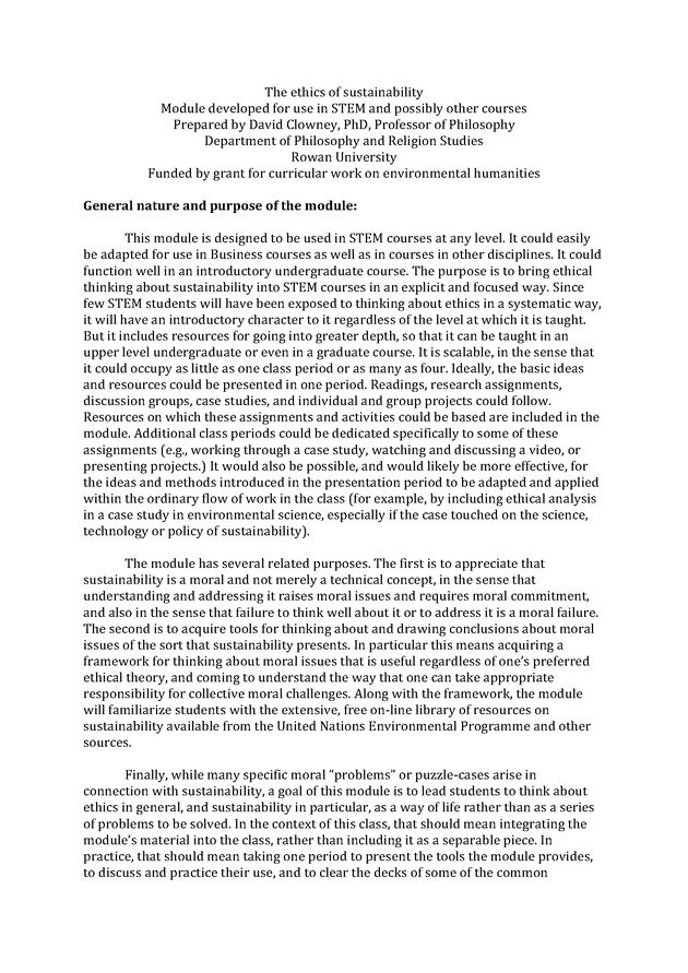 Sustainability as a Moral Problem - Page 2